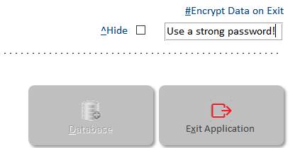 option to encrypt edit box