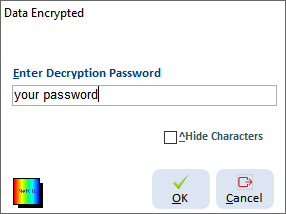 Edit box - Enter password